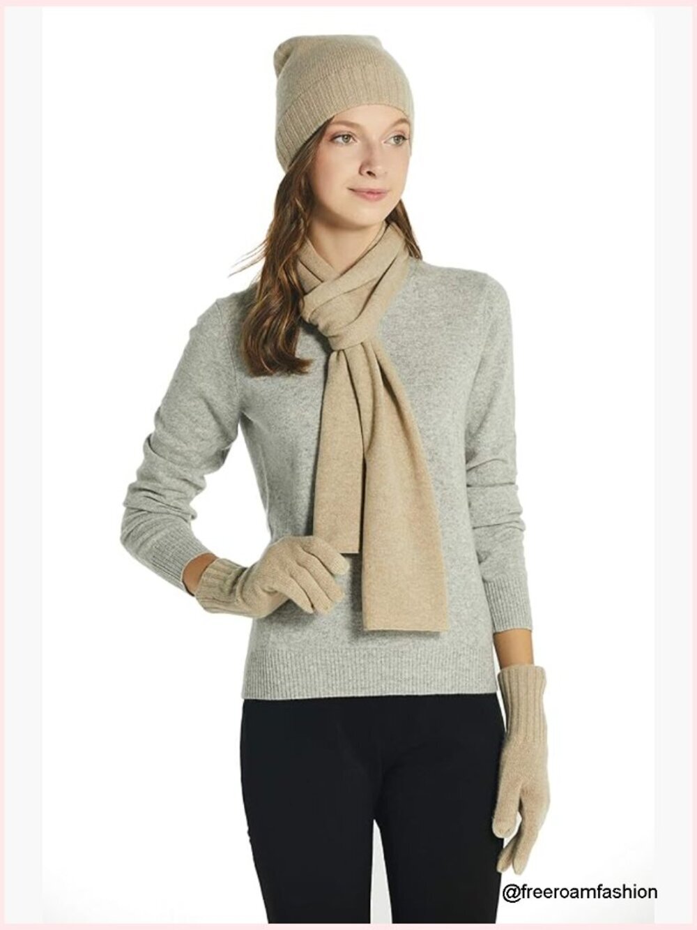 100% Cashmere Winter Scarf, Warm & Lightweight, Gift Box Included, Free Size